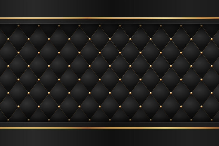 线条黑色优质奢华的深金色几何元素豪华未来重叠