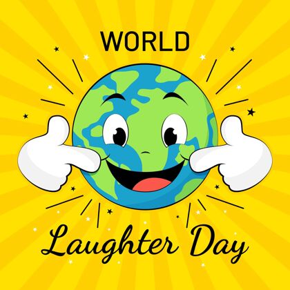 活动平面世界欢笑日插画积极微笑国际
