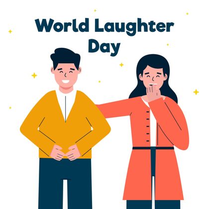 快乐平面世界欢笑日插画快乐全球国际