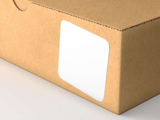 标签纸板箱与贴纸模型贴纸盒子模型贴纸模型