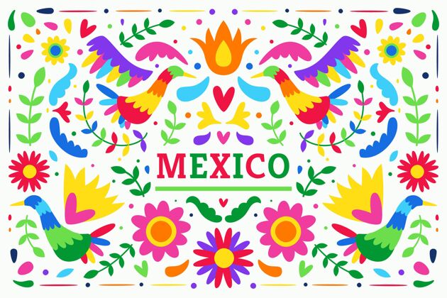 五彩平淡的墨西哥背景壁纸墨西哥背景彩色