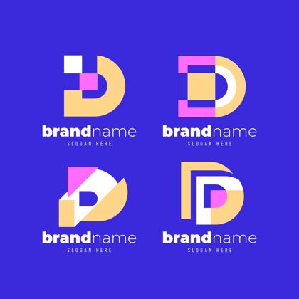 Logo模板D标志系列平面设计传单收藏