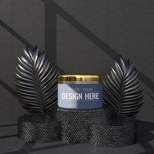 化妆品化妆品品牌模型包装的品牌和身份为您的设计准备塑料化妆模型