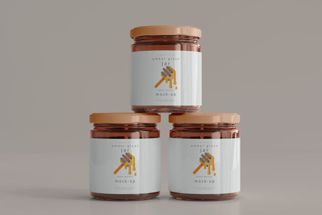 蜂蜜罐子模型保存饮料食品