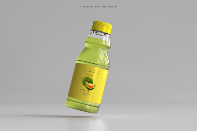 塑料饮料瓶模型简单标识果汁