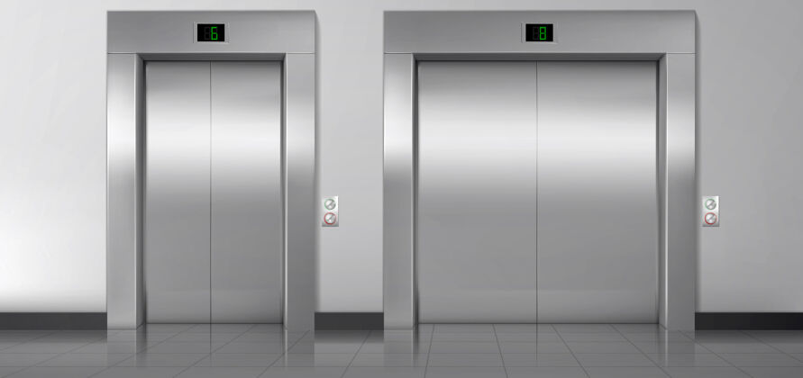 室内电梯门 服务电梯和货物电梯关闭号码电梯门口