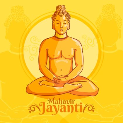 佛法详细的mahavirjayanti插图插图宗教节日
