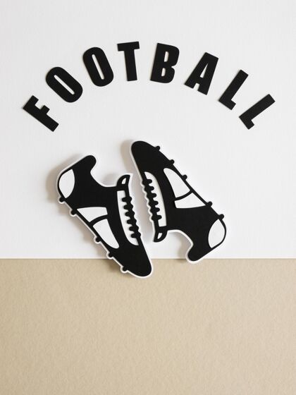 垂直美式足球运动鞋顶视图体育比赛美利坚合众国