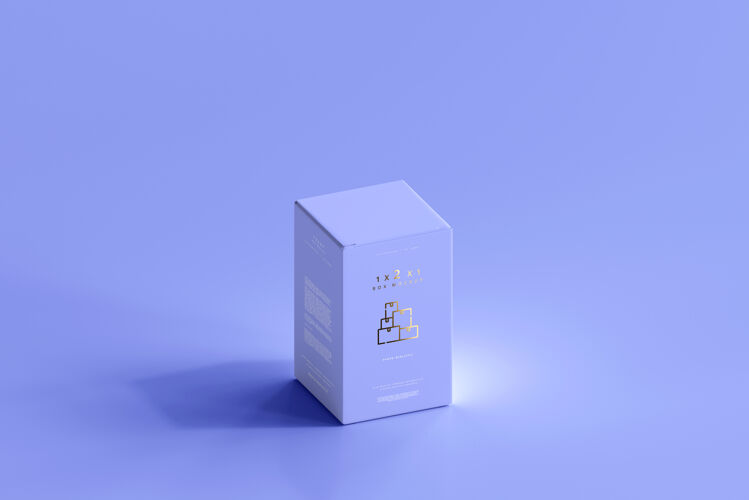 包装孤立的盒子模型模型奶油盒子模型