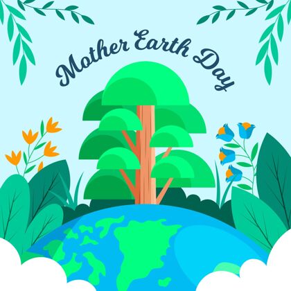 环境地球母亲节插图地球母亲日地球生态系统