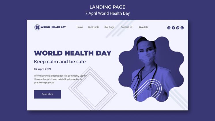 主页世界卫生日登陆页预防医疗保健健康
