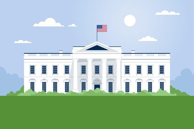 建筑白宫平面图住宅美国插图