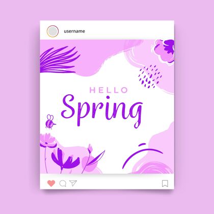 季节花之春instagram帖子开花Instagram帖子春天