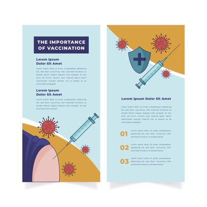 感染冠状病毒疫苗接种信息手册模板预防病毒冠状病毒
