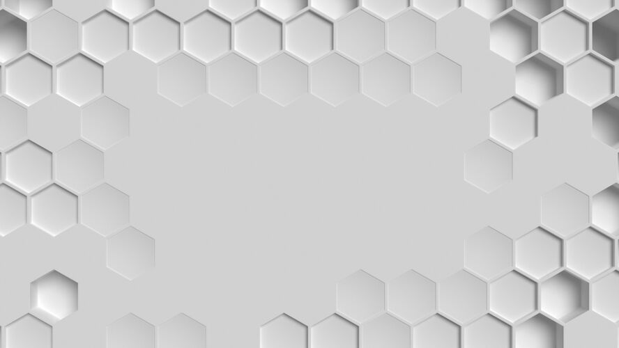 六边形六边形3d背景模型背景几何