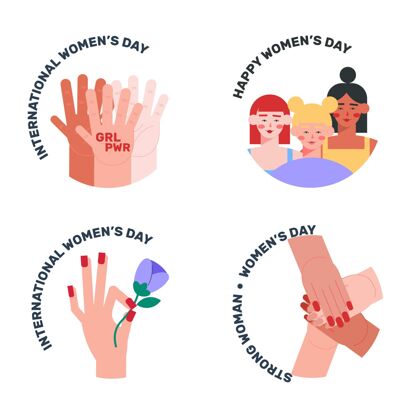 符号国际妇女节标签标签事件节日