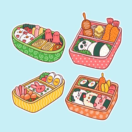事件Kawaiiumeboshi便当日本午餐盒亚洲外卖食品