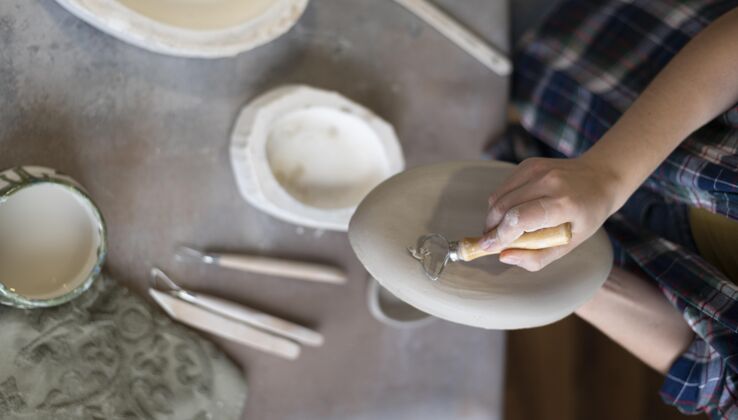 创意作坊陶瓷元素的构成艺术家粘土手工