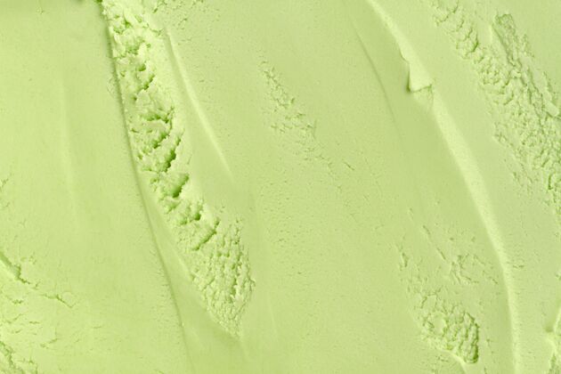 清新平铺单色冰淇淋特写吃可口季节