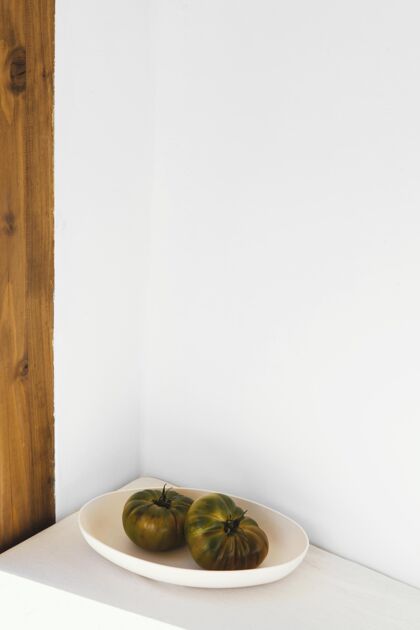 背景抽象的最小概念蔬菜在盘子里工作室室内室内