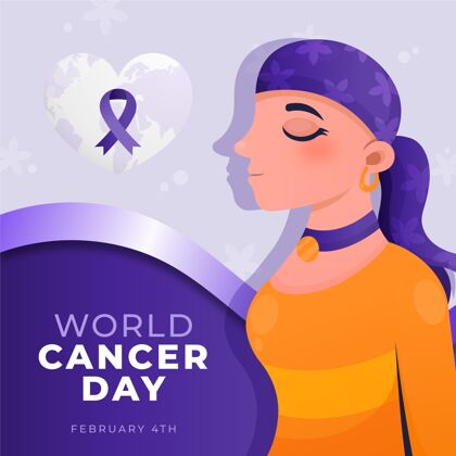 护理有个性的世界癌症日月丝带癌症