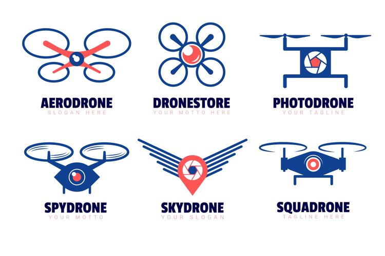 标志创意无人机标志模板集企业企业标识品牌