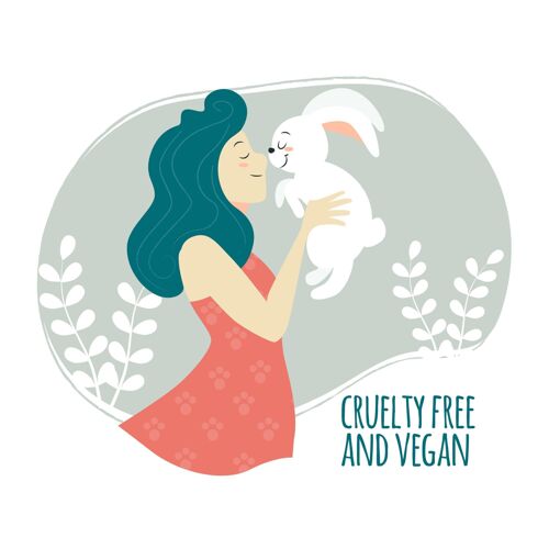 生物拿着可爱兔子插图的女人生态免费测试