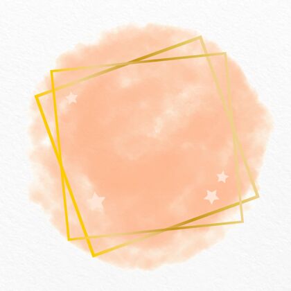 笔划粉彩水彩画与黄金框架粉彩水彩金色画框