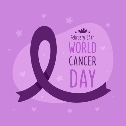 符号世界癌症日积极希望平面