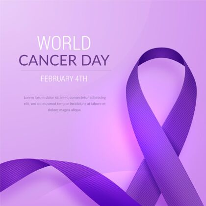 象征现实世界癌症日事件医疗癌症