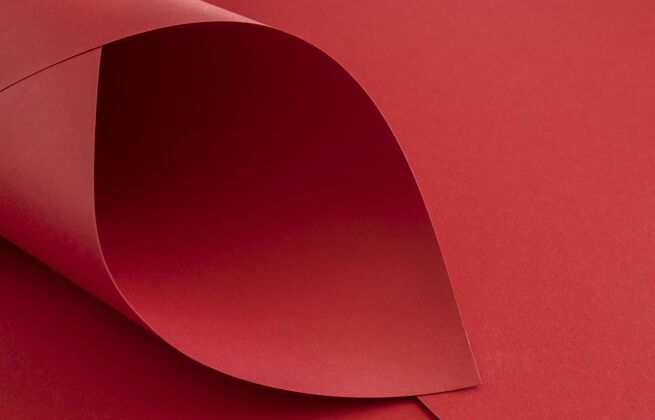 工艺优雅的红纸彩色复制空间调色板