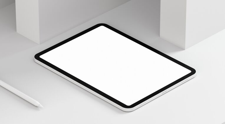 连接高角度现代平板电脑模拟用笔模型应用程序设备