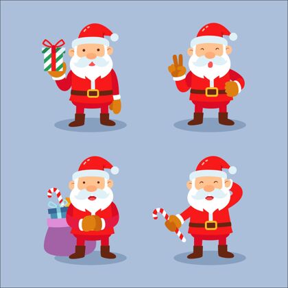 平面设计平面设计圣诞老人人物系列季节事件圣诞老人