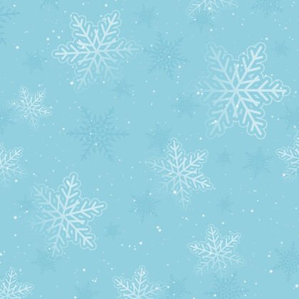 下雪用雪花图案装饰圣诞节快乐庆祝庆祝